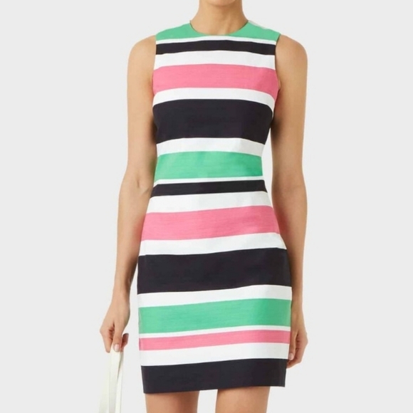 NWT HOBBS AYLA striped shift dress 10 - Picture 1 of 10